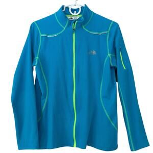 The North Face Fleece Jacket running outdoors thumb holes TKA reflective L
